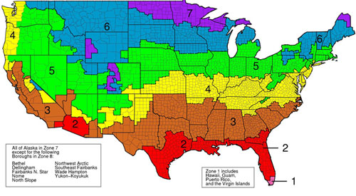 r-value insulation map based on climate in New Hampshire